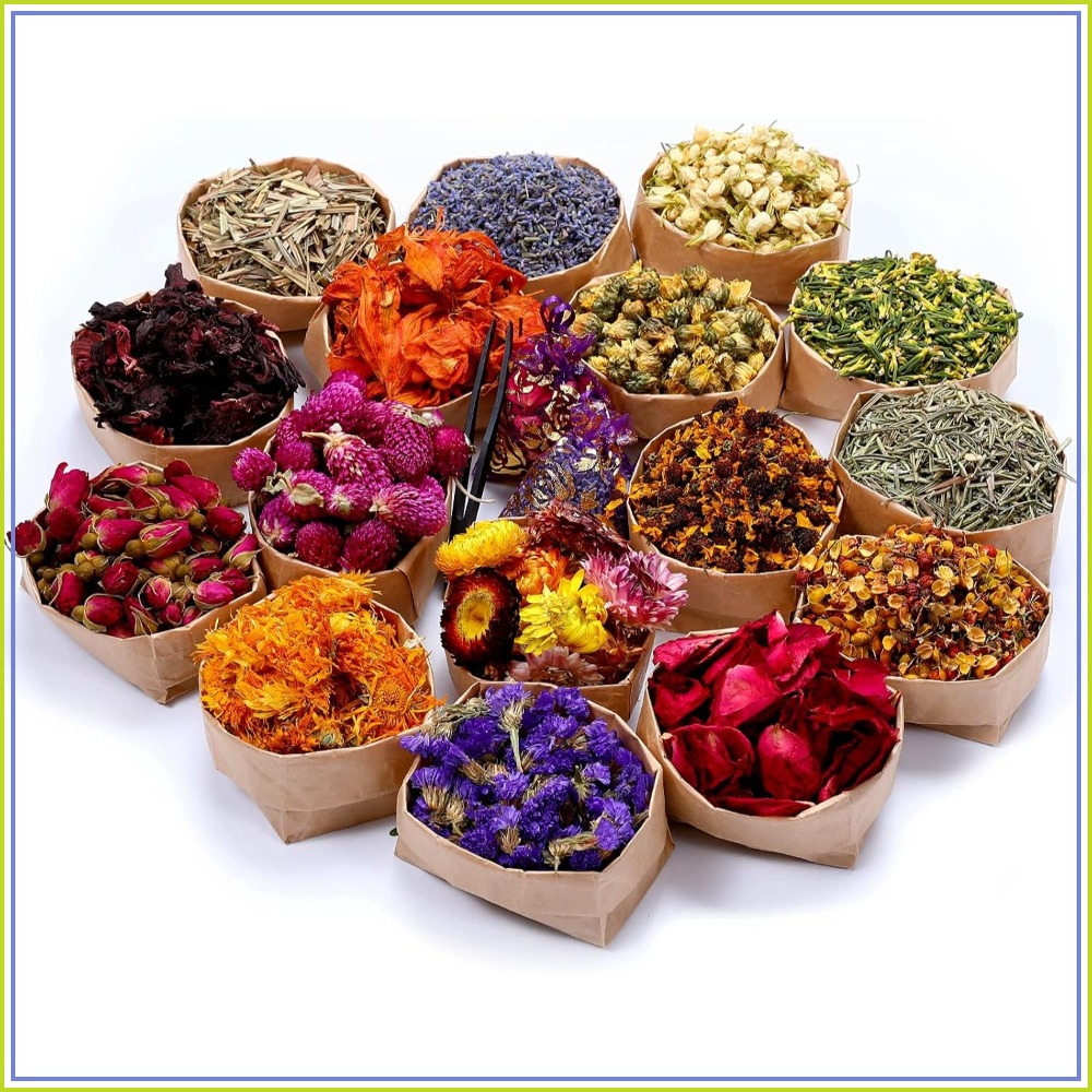 Soap Making Ins - 16 Bags Dried Flowers for Soap