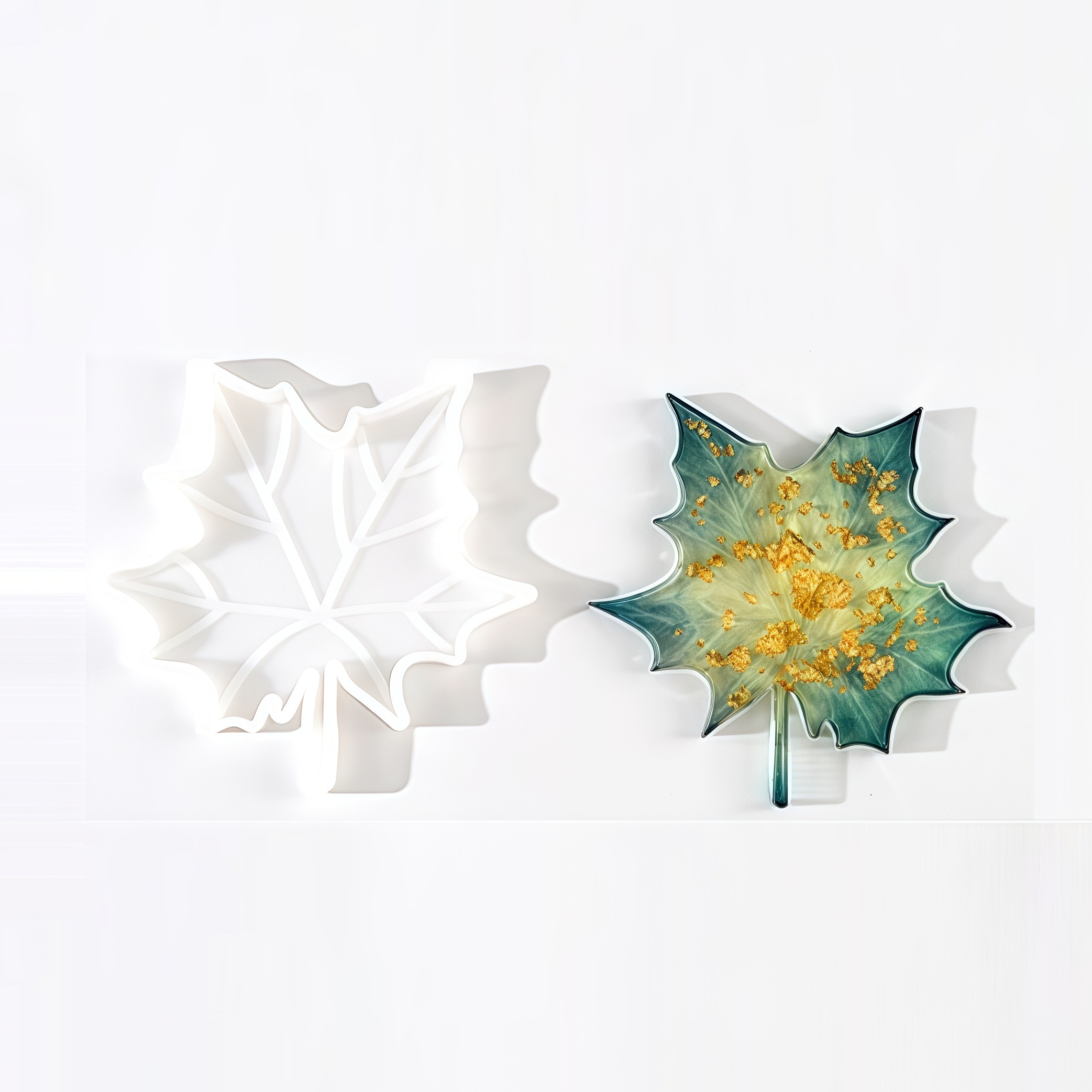 Soap Making Ins - 1PC Maple Leaf shaped Silicone Mold,