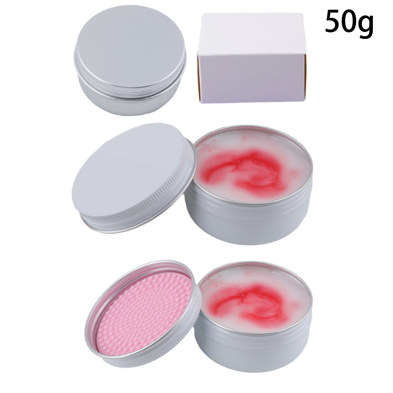 Soap Making Ins - 50g Honey Peach Silicone Makeup Brush