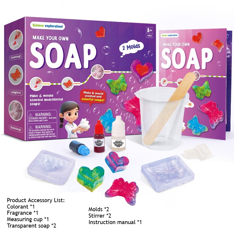 Soap Making Kit For Kids - Children Magic Science Experiment Kit Handmade