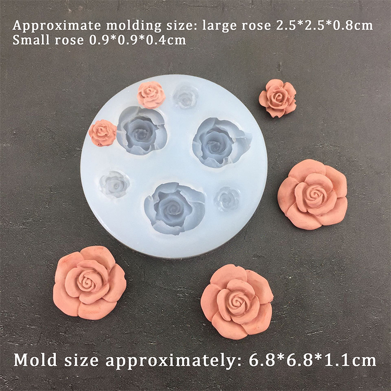 3D Rose Flower Shape Leaf Sili - Soap Making Workshop incelemesi ve fiyatı