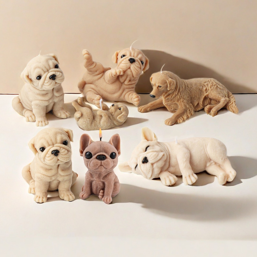 3D Dog Silicone Candle Molds S - Soap Making Additives incelemesi ve fiyatı