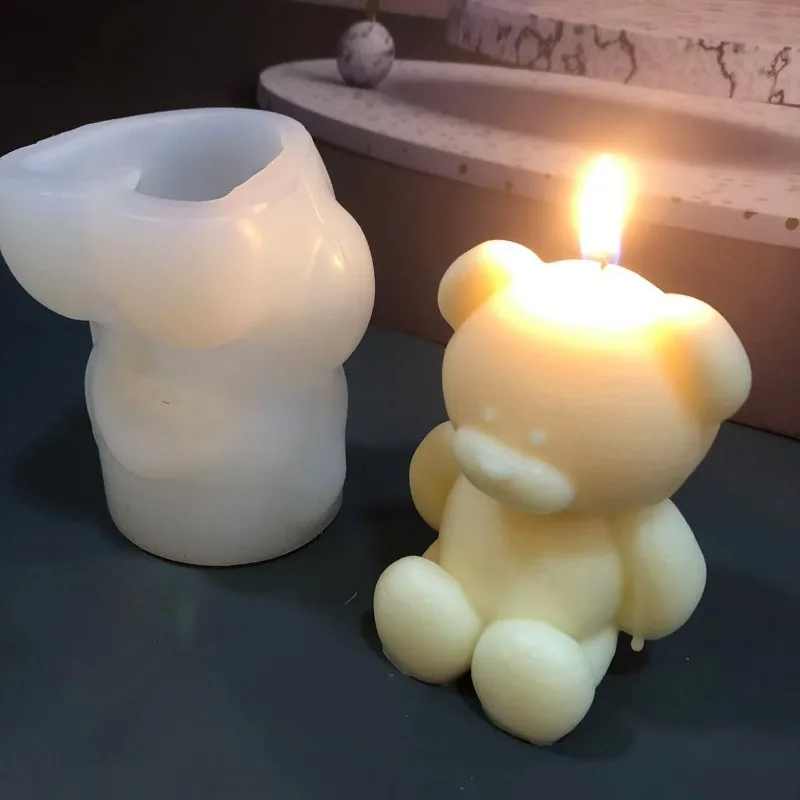 3D Bear Silicone Candle Mold D - Soap Making Experiment incelemesi ve fiyatı