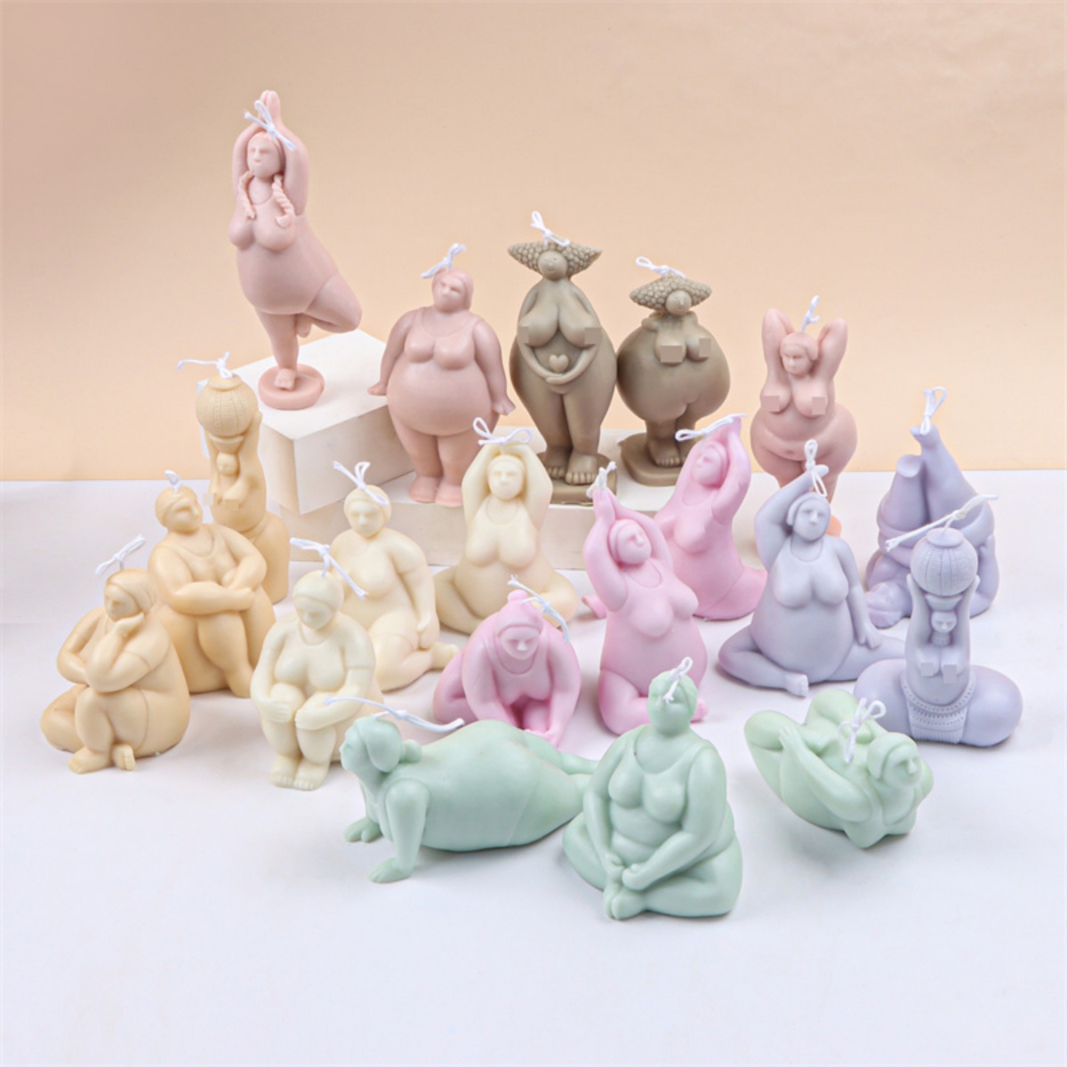 3D Lady Body Candle Mold Yoga  - Soap Making Additives incelemesi ve fiyatı