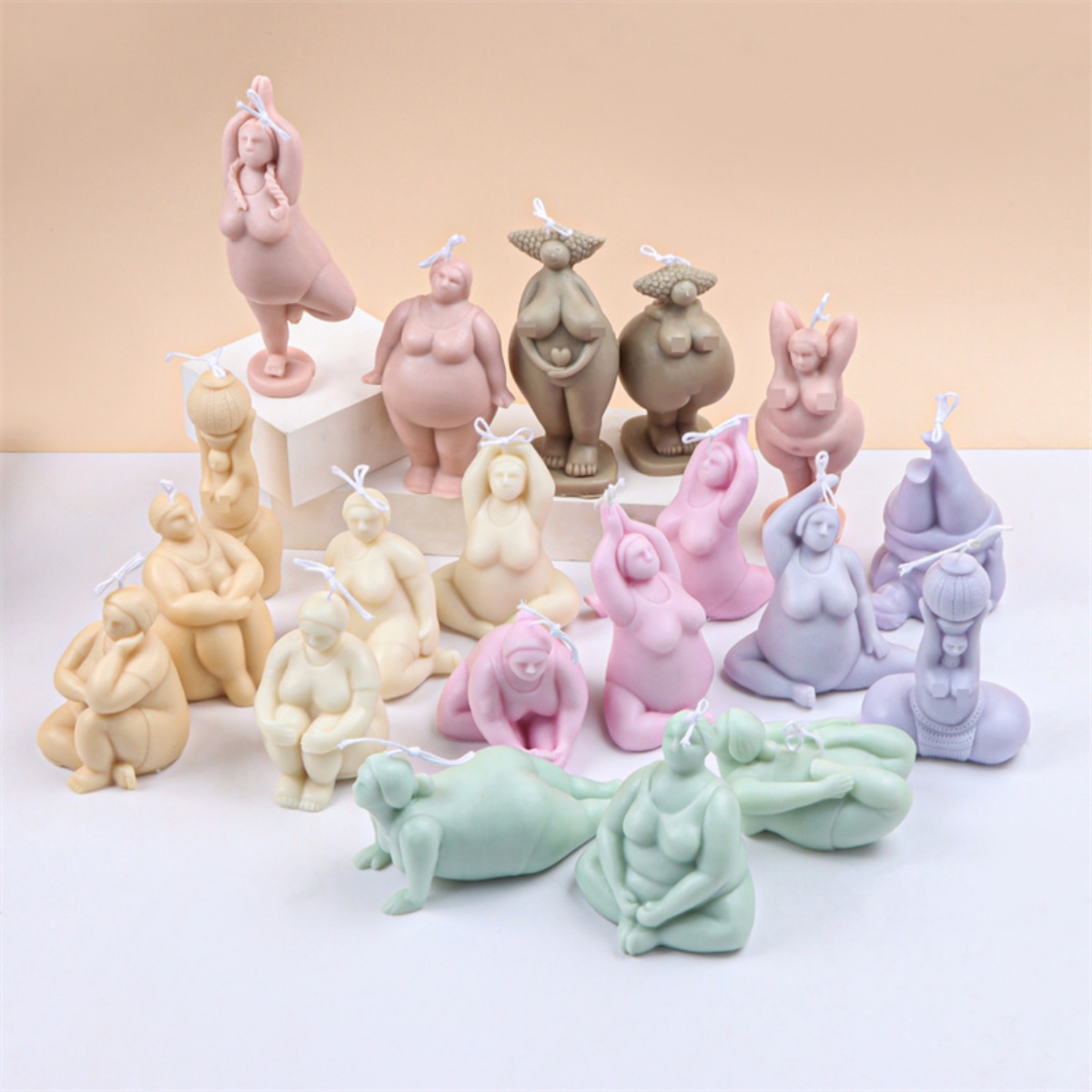 3D Lady Body Candle Mold Yoga  - Soap Making Additives incelemesi ve fiyatı