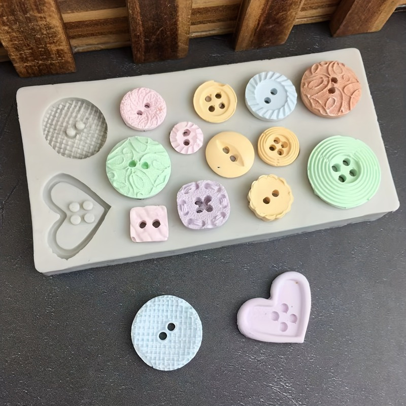 Buttons Shape Silicone Mold Si - Soap Making Workshop incelemesi ve fiyatı