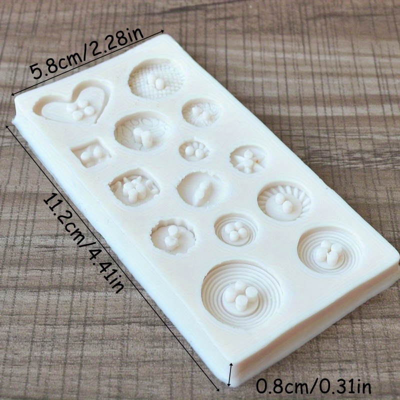 Buttons Shape Silicone Mold Si - Soap Making Workshop incelemesi ve fiyatı