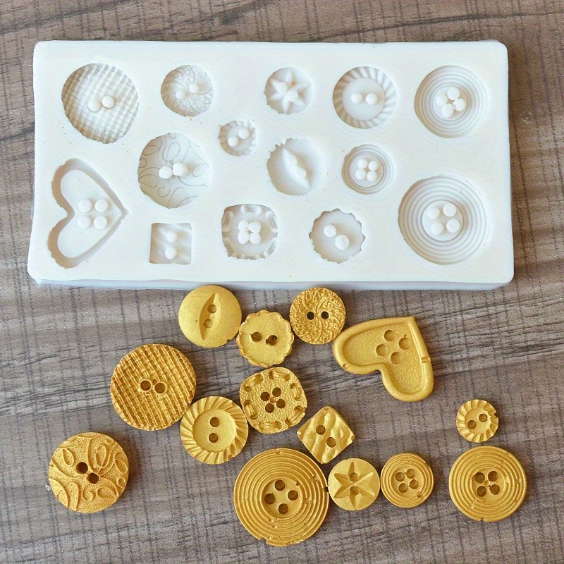 Buttons Shape Silicone Mold Si - Soap Making Workshop incelemesi ve fiyatı