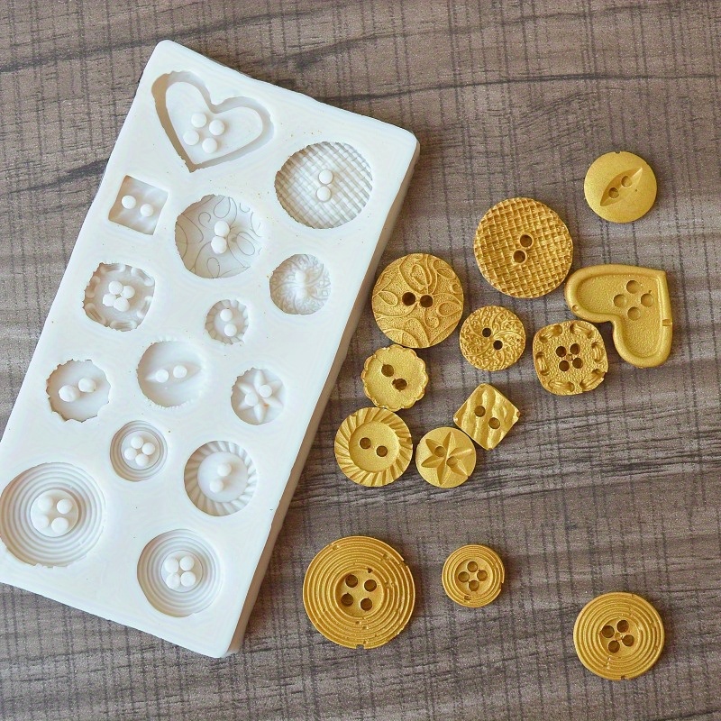 Buttons Shape Silicone Mold Si - Soap Making Workshop incelemesi ve fiyatı