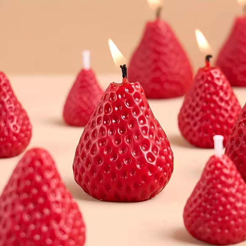 Strawberry Silicone Candle Mol - Soap Making Ins incelemesi ve fiyatı