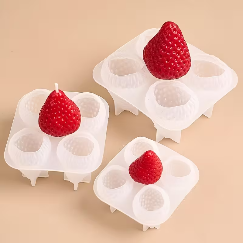 Strawberry Silicone Candle Mol - Soap Making Ins incelemesi ve fiyatı
