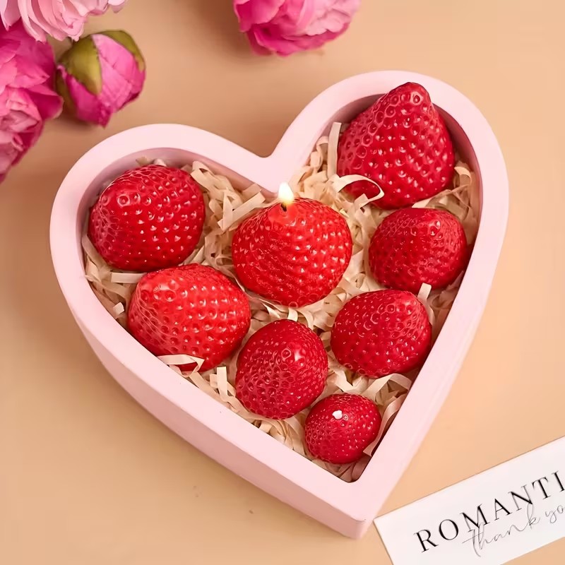 Strawberry Silicone Candle Mol - Soap Making Ins incelemesi ve fiyatı