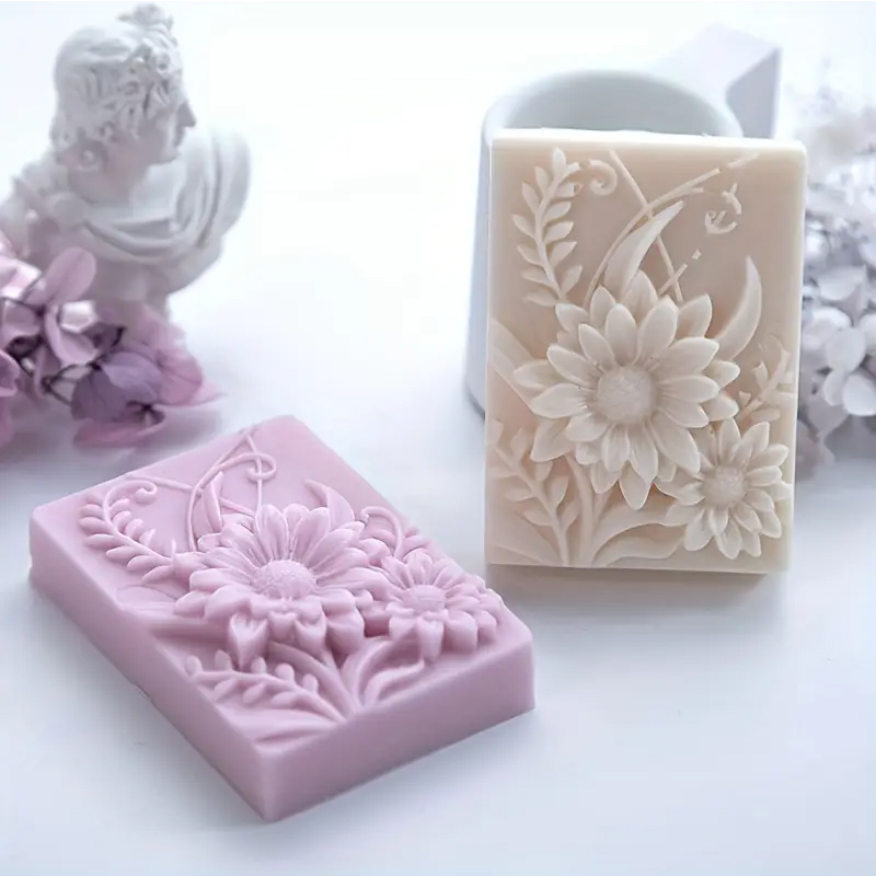 3D Flower Square Soap Silicone - Soap Making Additives incelemesi ve fiyatı