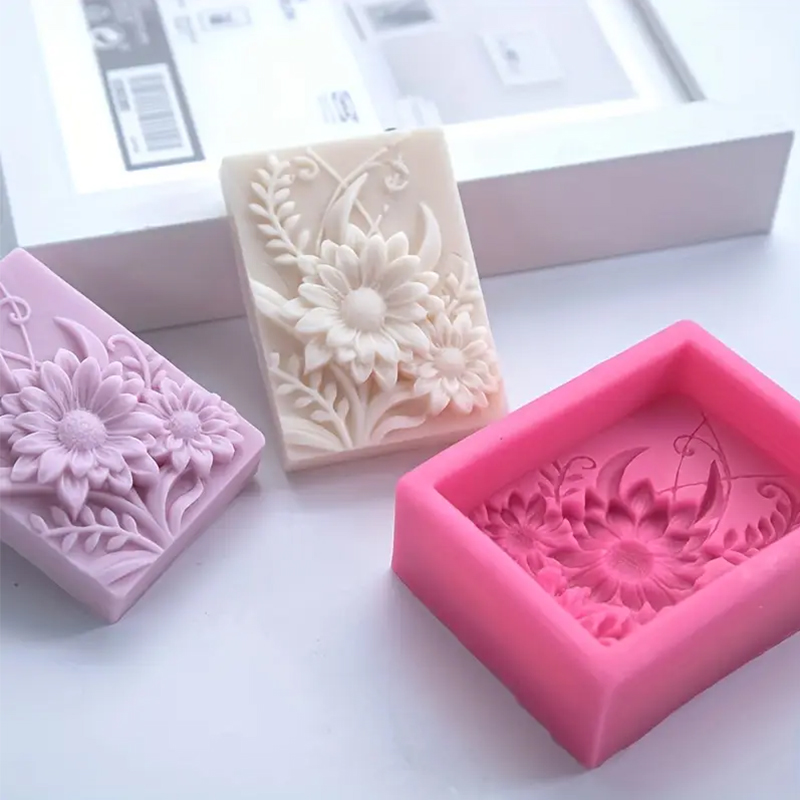 3D Flower Square Soap Silicone - Soap Making Additives incelemesi ve fiyatı