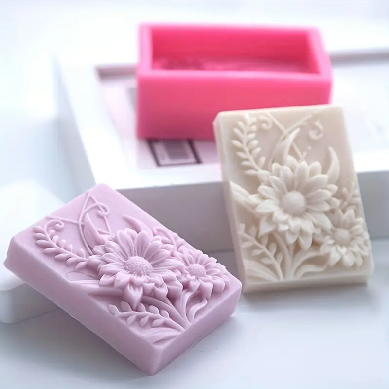 3D Flower Square Soap Silicone - Soap Making Additives incelemesi ve fiyatı