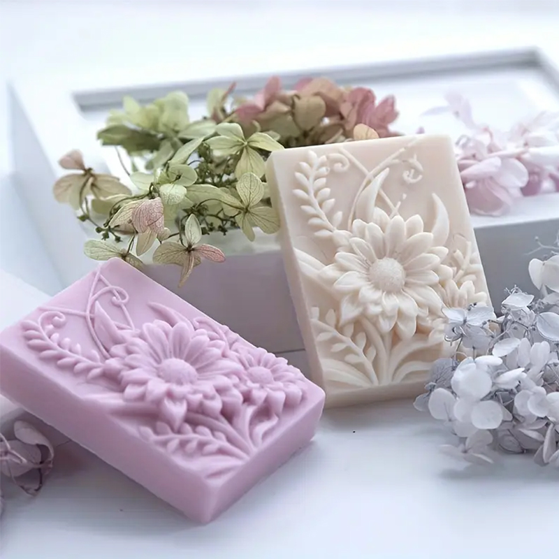 3D Flower Square Soap Silicone - Soap Making Additives incelemesi ve fiyatı