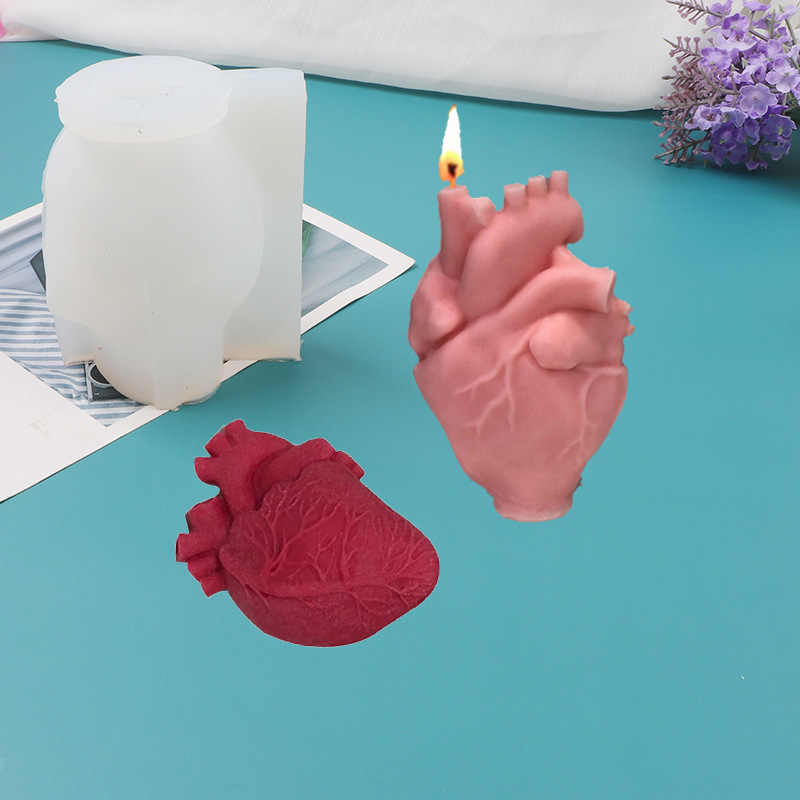 DIY Human Heart Silicone Candl - Soap Making Experiment incelemesi ve fiyatı