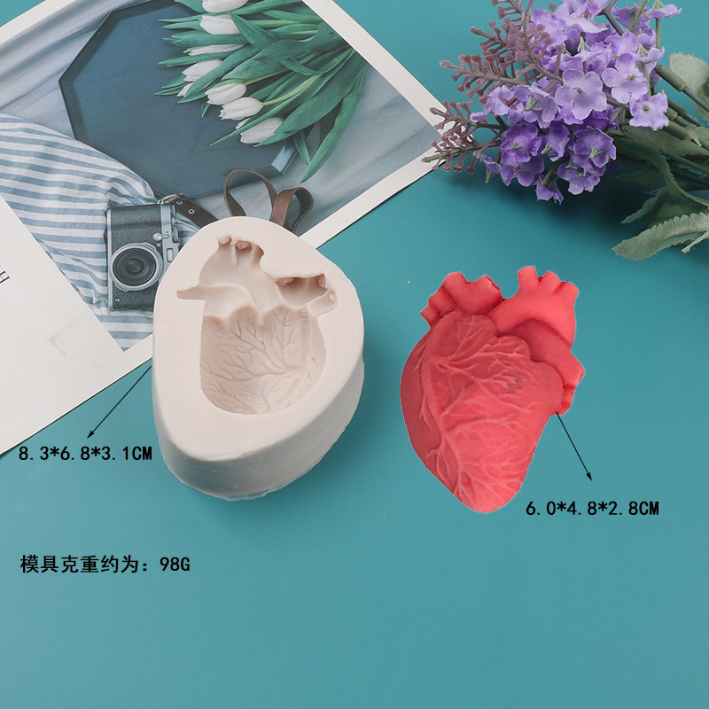 DIY Human Heart Silicone Candl - Soap Making Experiment incelemesi ve fiyatı