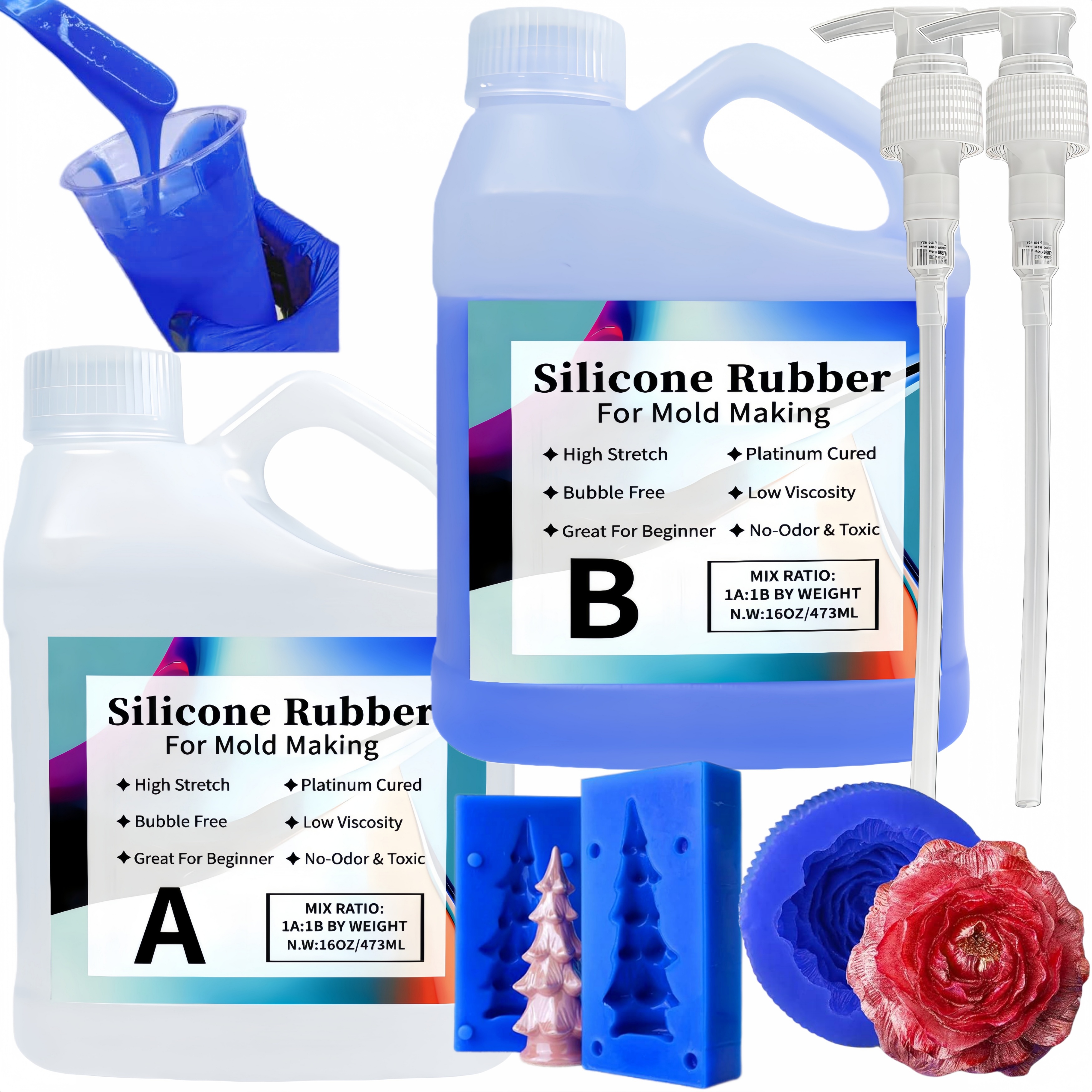 Platinum-Cured 15A Liquid Sili - Soap Making Ratios incelemesi ve fiyatı