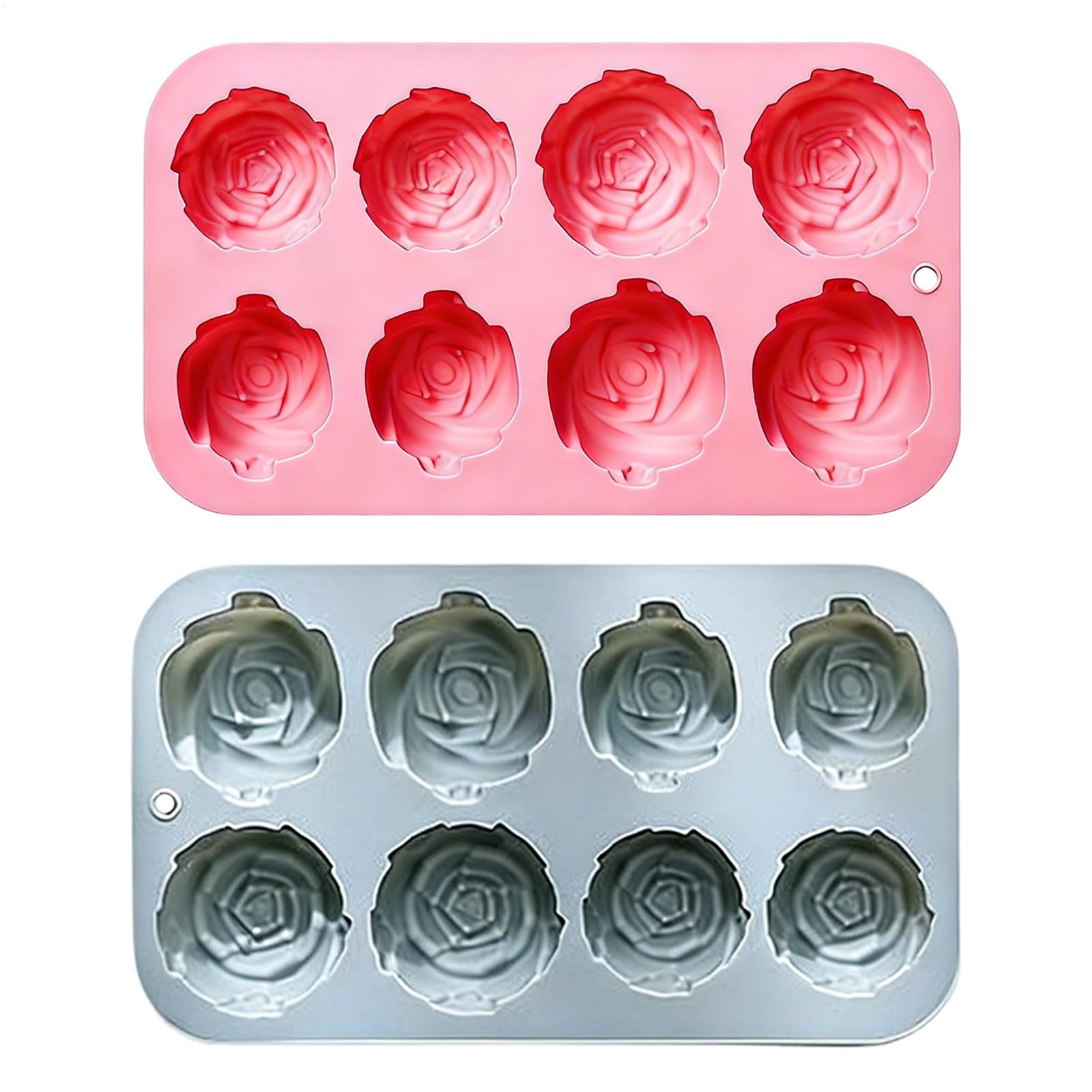 8 Holes Rose Flower Silicone M - Soap Making Workshop incelemesi ve fiyatı