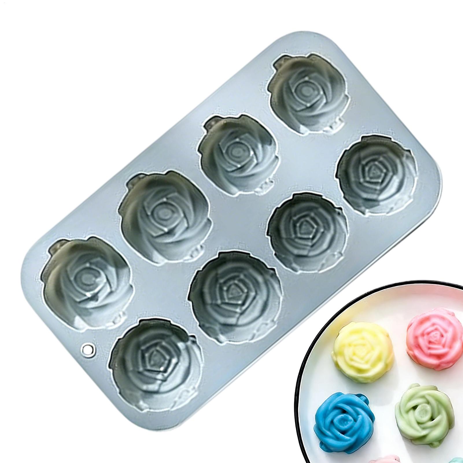 8 Holes Rose Flower Silicone M - Soap Making Workshop incelemesi ve fiyatı