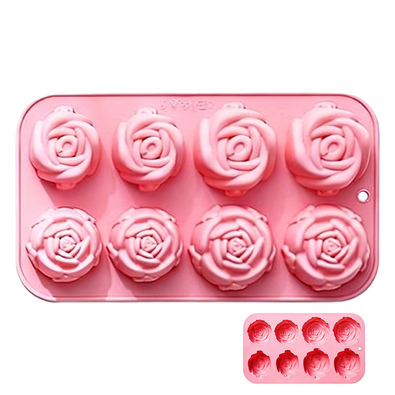 8 Holes Rose Flower Silicone M - Soap Making Workshop incelemesi ve fiyatı