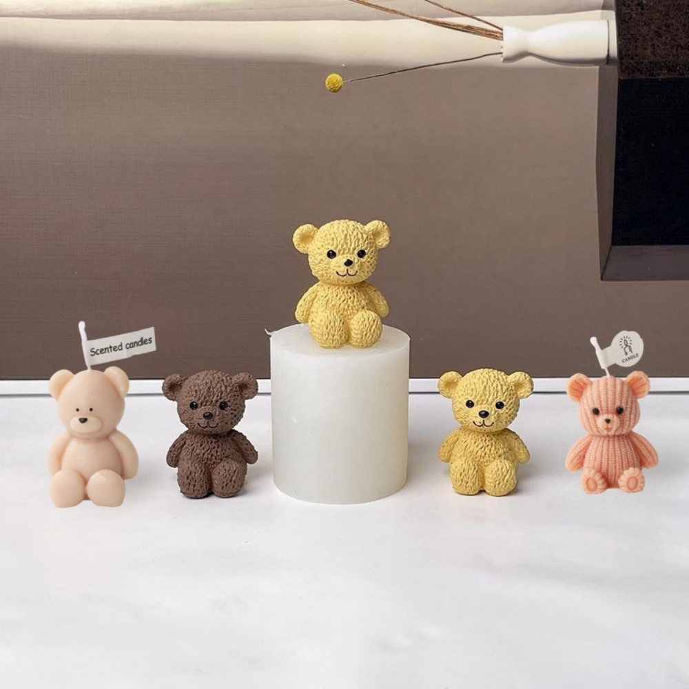 3D Cute Bear Candle Making Mou - Soap Making Additives incelemesi ve fiyatı