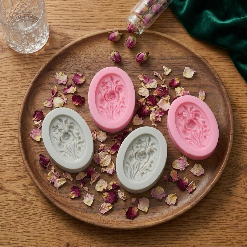 4 Silicone mold with flower sh - Soap Making Ins incelemesi ve fiyatı