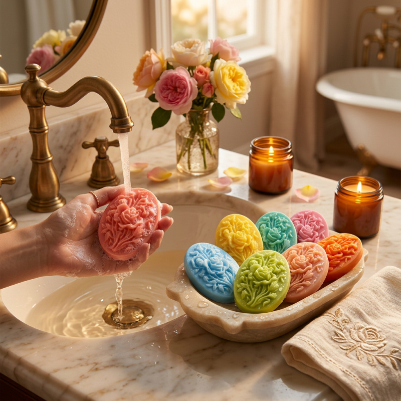 4 Silicone mold with flower sh - Soap Making Ins incelemesi ve fiyatı