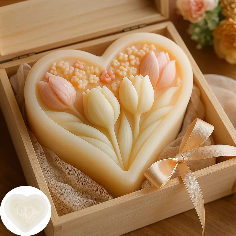 Silicone Mold for Heart-shaped - Soap Making Experiment incelemesi ve fiyatı